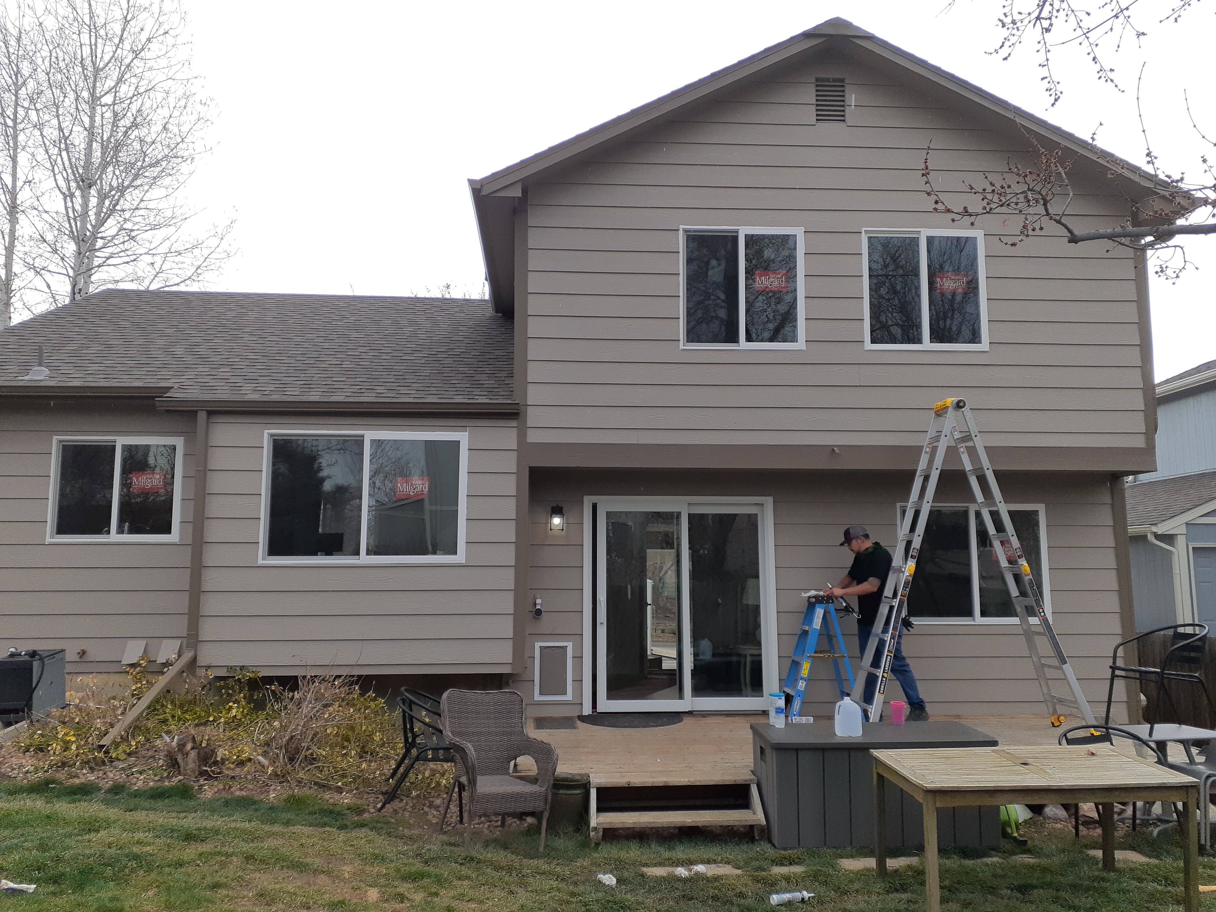 Milgard vinyl Trinsic install 